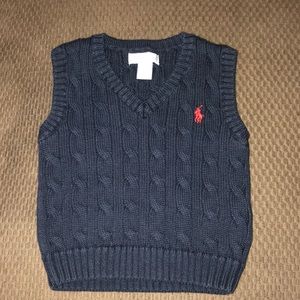 Ralph Lauren polo cable knit sweater vest